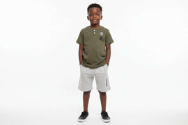 Junior Boys Henley Tshirt With Short Set Assorted Nawao.com