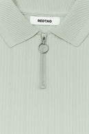 Junior Boys Lt Blue Polo T Shirt W  Zipper Blue Nawao.com