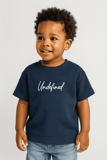 Junior Boys Sage Navy Jaquard T Shirt Nawao.com