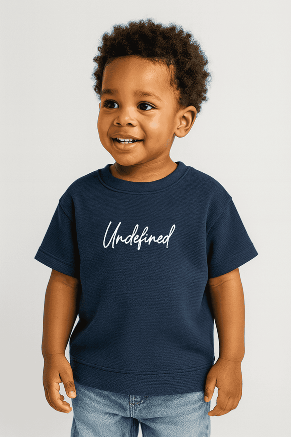 Junior Boys Sage Navy Jaquard T Shirt Nawao.com