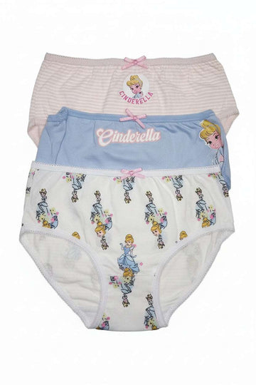 Junior Girls Character 3Pc Brief Pack Assorted Nawao.com