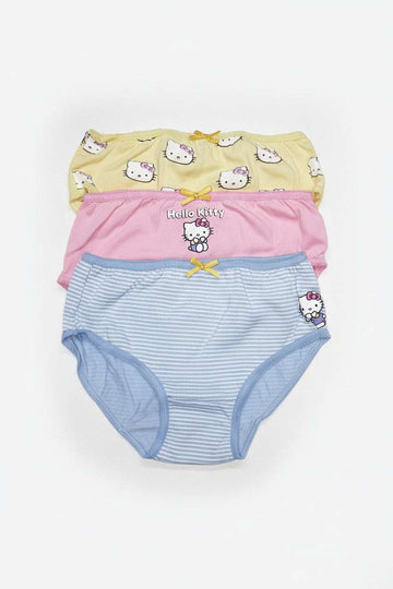 Junior Girls Character 3Pc Brief Pack Assorted Nawao.com