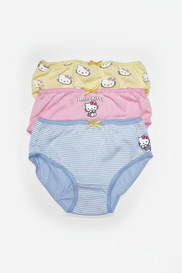 Junior Girls Character 3Pc Brief Pack Assorted Nawao.com
