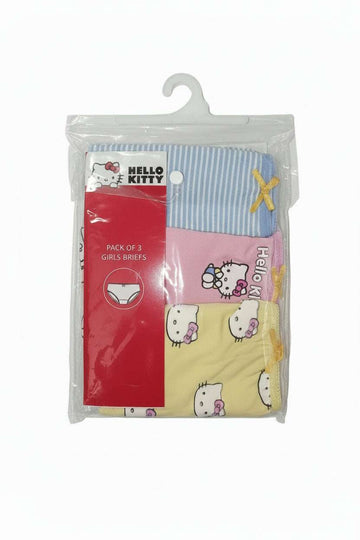 Junior Girls Character 3Pc Brief Pack Assorted Nawao.com