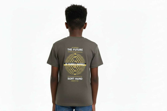 Khaki Soft Feel Loose Fit T Shirt Dark Green Nawao.com