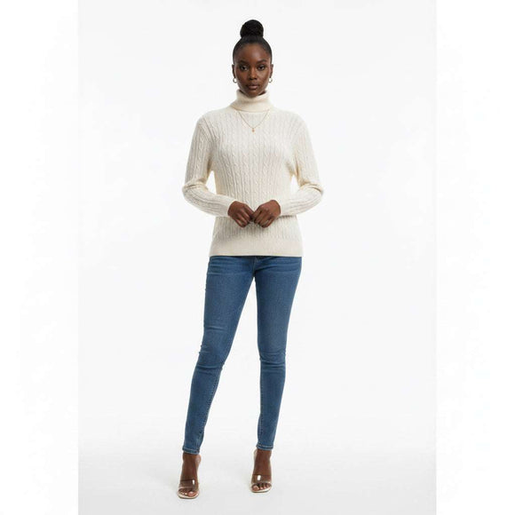 Knitted Longsleeve Top Ivory Nawao.com
