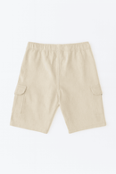 Light Beige 3 Pocket Cargo Shorts Nawao.com