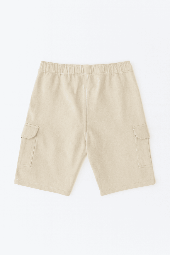 Light Beige 3 Pocket Cargo Shorts Nawao.com