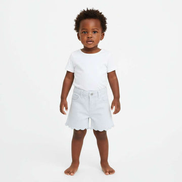 Light Blue Denim Shorts Light Wash Nawao.com