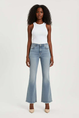 Light Blue Flare Jeans Nawao.com