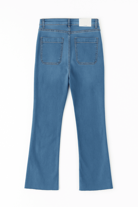 Light Blue Straight Jeans Blue Nawao.com