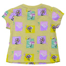 Light Green Floral All Over Print T Shirt Green Nawao.com
