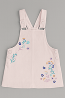 Light Pink Twill Dress With Knit Tshirt Nawao.com