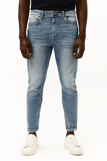 Light Wash 5 Pocket Skinny Fit Jeans Light Nawao.com