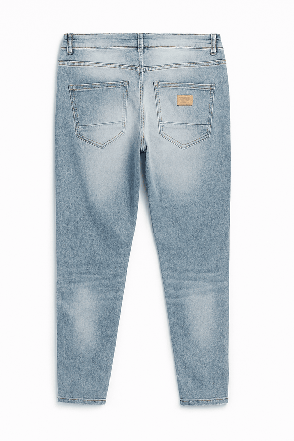 Light Wash 5 Pocket Skinny Fit Jeans Light Nawao.com