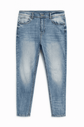 Light Wash 5 Pocket Skinny Fit Jeans Light Nawao.com