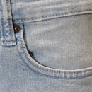 Light Wash Basic 5 Pocket Denim Shorts Light Wash Nawao.com