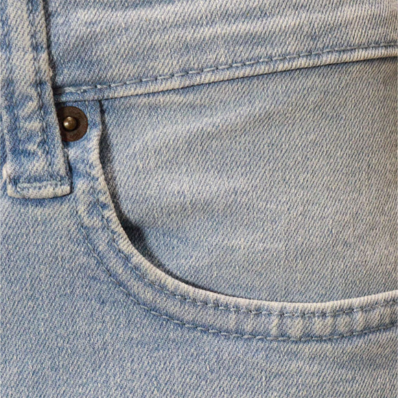 Light Wash Basic 5 Pocket Denim Shorts Light Wash Nawao.com