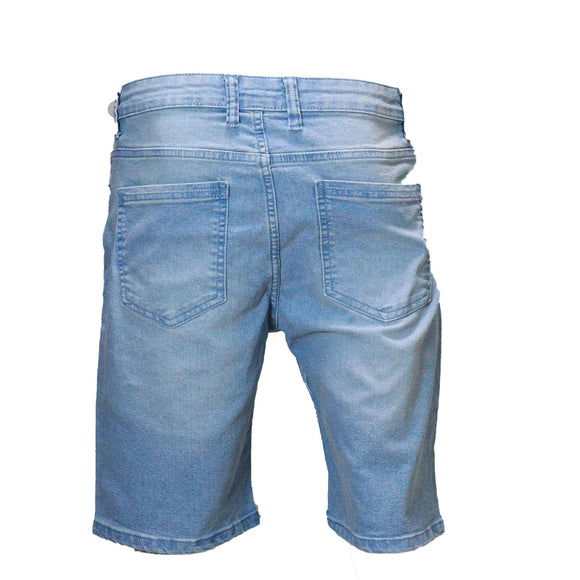 Light Wash Basic 5 Pocket Denim Shorts Light Wash Nawao.com