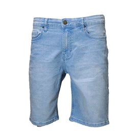 Light Wash Basic 5 Pocket Denim Shorts Light Wash Nawao.com