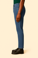 Light Wash Basic 5 Pocket Straight Fit Jeans Light Wash Nawao.com