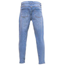 Light Wash Basic 5 Pocket Straight Fit Jeans Light Wash Nawao.com