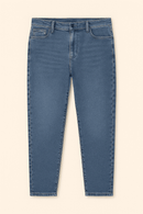 Light Wash Basic 5 Pocket Straight Fit Jeans Light Wash Nawao.com