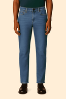 Light Wash Basic 5 Pocket Straight Fit Jeans Light Wash Nawao.com