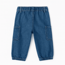 Light Wash Cargo Pull On Jeans Nawao.com