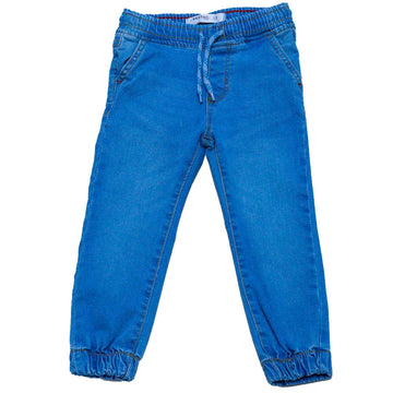 Light Wash Elasticated Waist Jean Light Wash Nawao.com