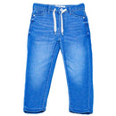 Light Wash Knitted 5 Pocket  With Draw Cord Jeans Light Wash 5 6 Years Nawao.com