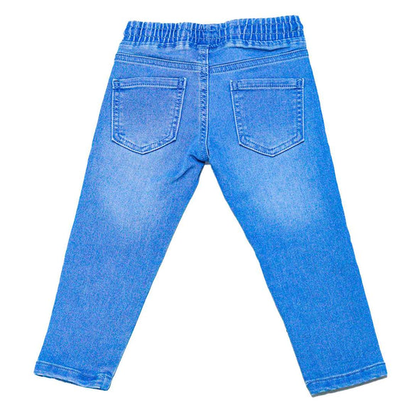 Light Wash Knitted Pullon Jeans Nawao.com