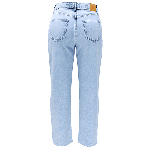 LIGHT WASH MOM FIT JEANS Nawao.com