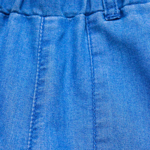 Light Wash Solid Lace Pockets Jeans Nawao.com