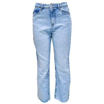 LIGHT WASH STRAIGHT FIT JEANS Nawao.com