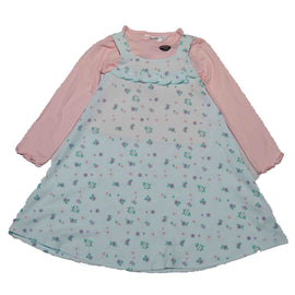 Lilac 2 Pc Dress Tshirt Set With Accessories Nawao.com