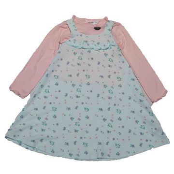 Lilac 2 Pc Dress Tshirt Set With Accessories Nawao.com