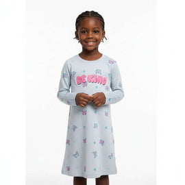Lilac  Aop  Long Sleeve Nightshirts  Lilac Nawao.com