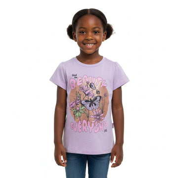 Lilac Beauty Everyday Placement Print H S T Shirt Lilac Nawao.com