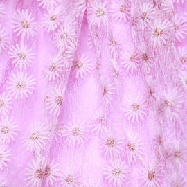 Lilac Floral Embroidery Skirt Lilac Nawao.com