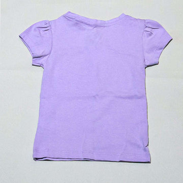 Lilac Flower Placement Print T Shirt Nawao.com