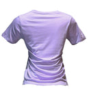Lilac Foil Printed T Shirt Nawao.com
