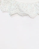 Lilac Lace Collar T Shirt Nawao.com