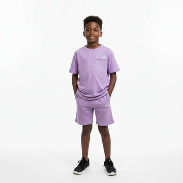 Lilac Oversize Casual Set Lilac Nawao.com