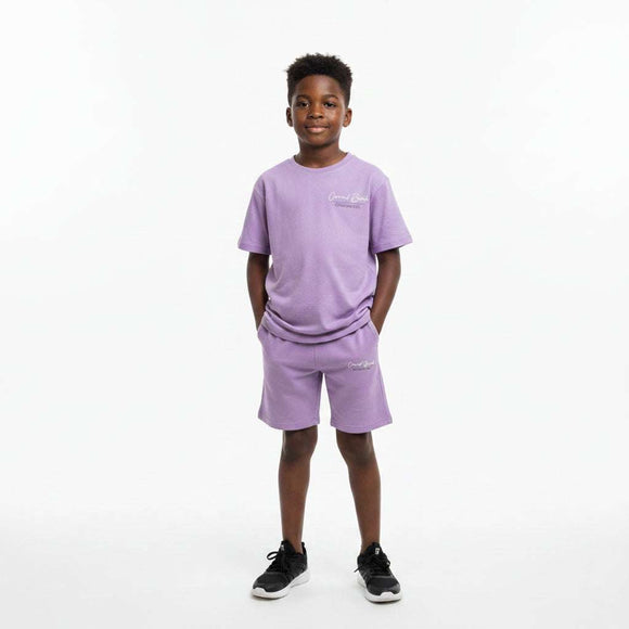 Lilac Oversize Casual Set Lilac Nawao.com