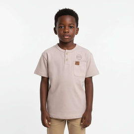 Lilac Pin Stripe Henley   T Shirt Lilac Nawao.com