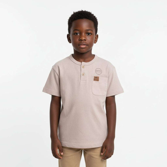 Lilac Pin Stripe Henley   T Shirt Lilac Nawao.com