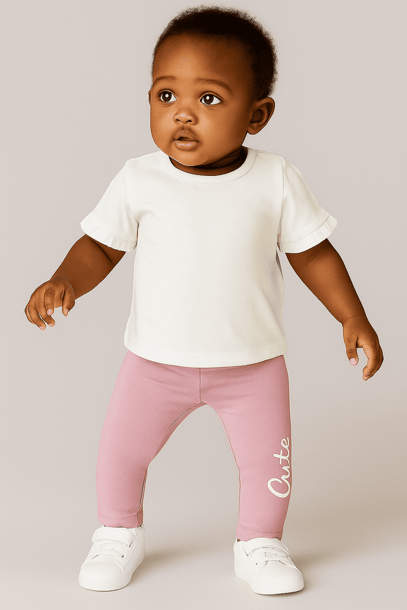 Lilac Placement Print Leggings Lilac Nawao.com