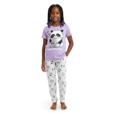 Lilac Placement Print Pyajama Sets  Lilac Nawao.com