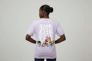 Lilac Powerpuff Oversized Printed T Shirt Lilac Medium Nawao.com